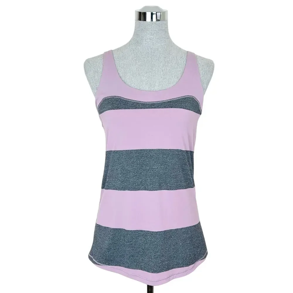 Lululemon Run First Base‎ Stripe Tank Top